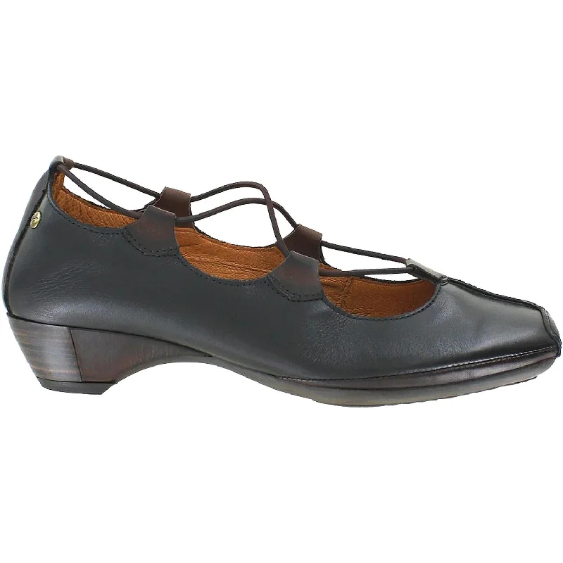 Fashion dress shoes with rare-Women's Pikolinos Gandia 849-2531 Black Leather