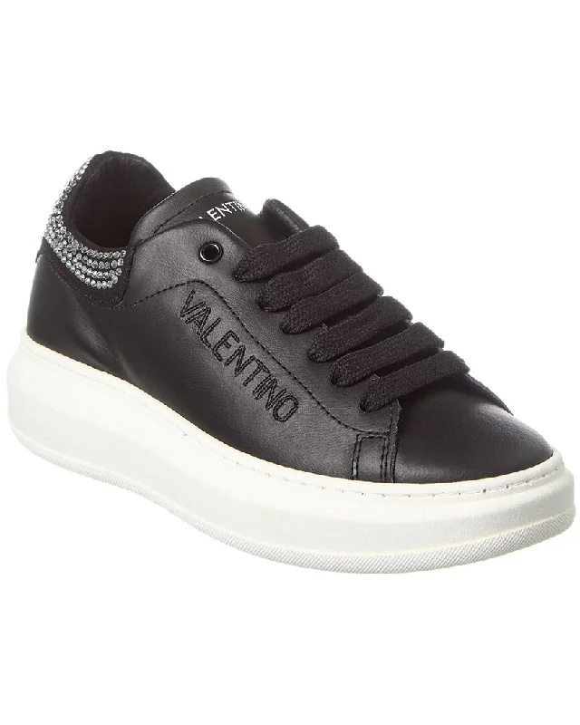 Athletic shoes with slip-resistant design-Valentino by Mario Valentino Fresia Sparkling Leather Sneaker