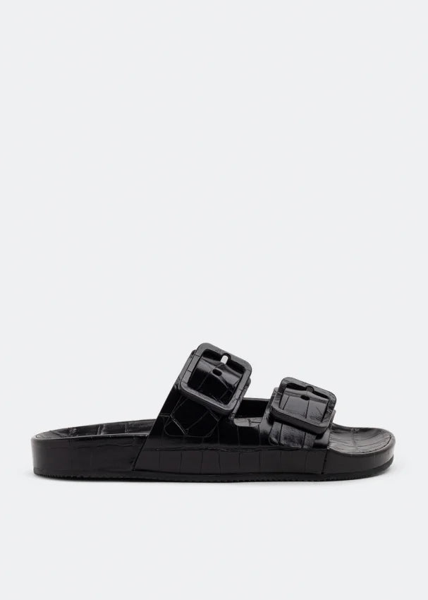 Sandals for high heat climates-Balenciaga Mallorca Croc Sandals