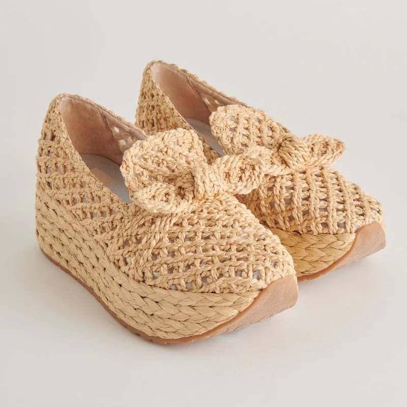 Athletic shoes with cooling fabric-Jaka Sneakers Lt Natural Raffia