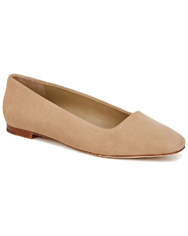 Flats with funky decor-Vince Brodi-B Suede Skimmer