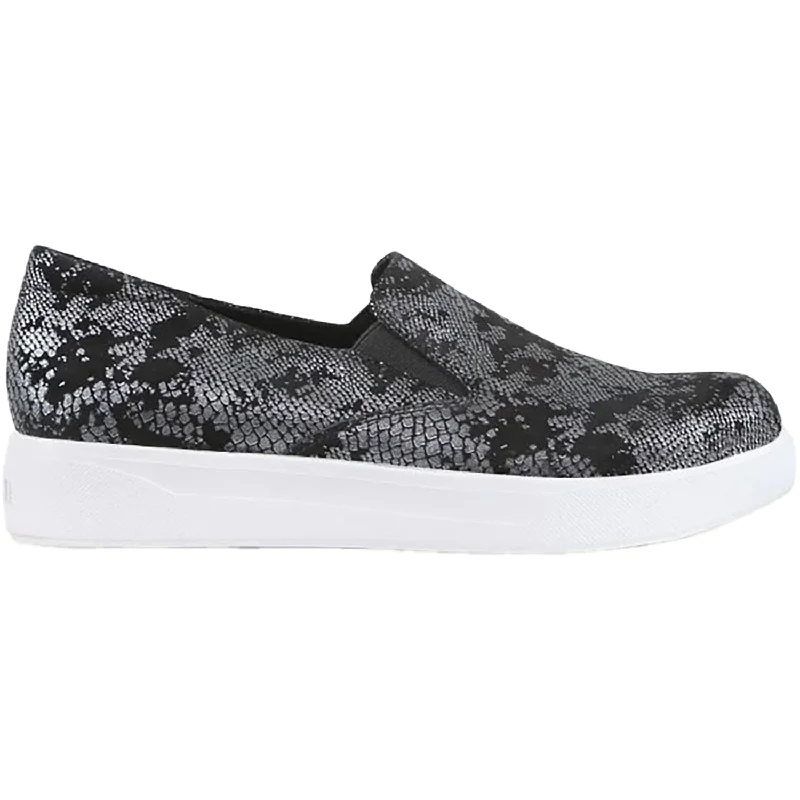 Casual Shoes with Flash-Women's Munro Lennox Black Snake Print Leather