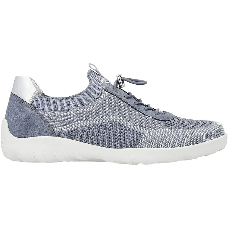 Casual Shoes for Casual Casual Walk-Women's Remonte R3518-15 Liv 18 Jean-Ciel/Adria/Silver Stretch Fabric