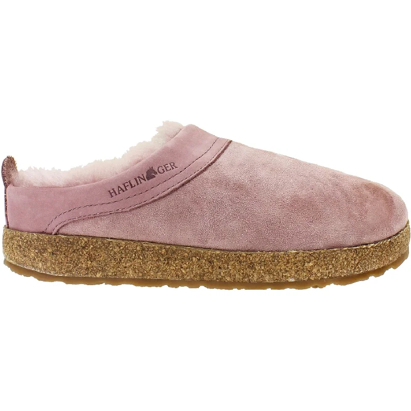 Slippers with home decor-Women's Haflinger Snowbird Rosewood Shearling