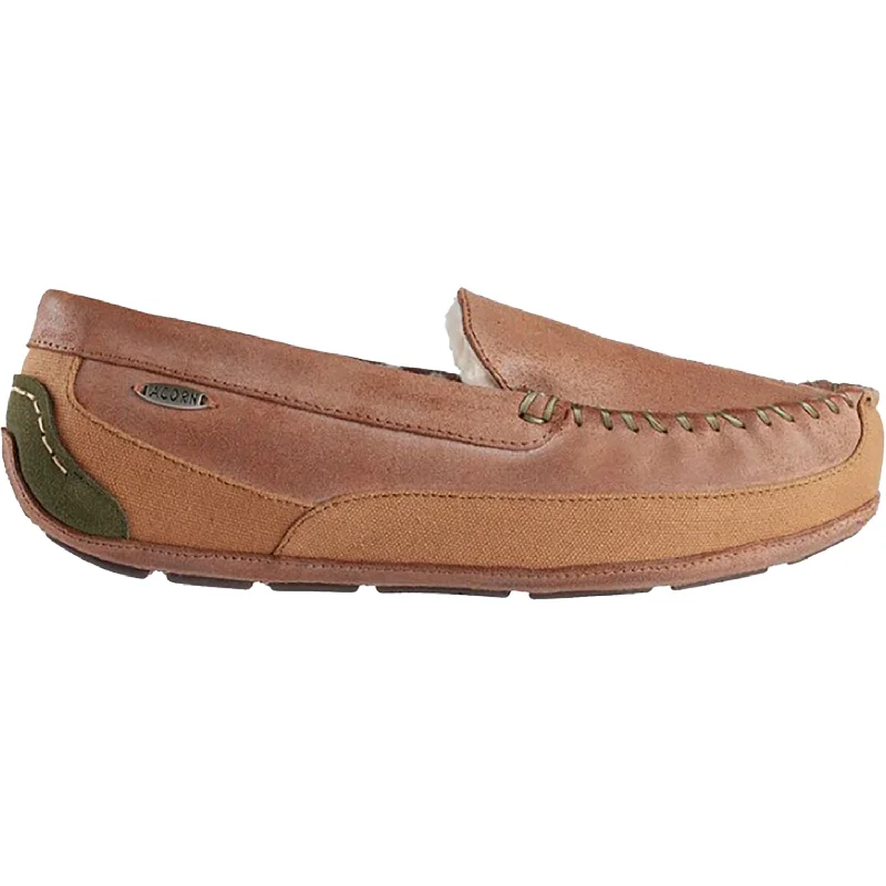 Slippers for knit ease-Acorn Men's Hamilton Buckskin