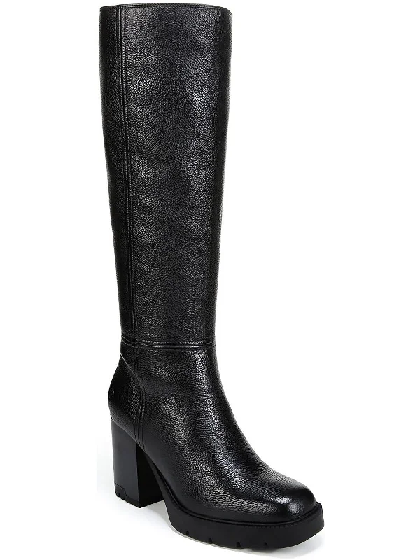 boots with long-lasting durability-Willow Womens Leather Knee-High Boots