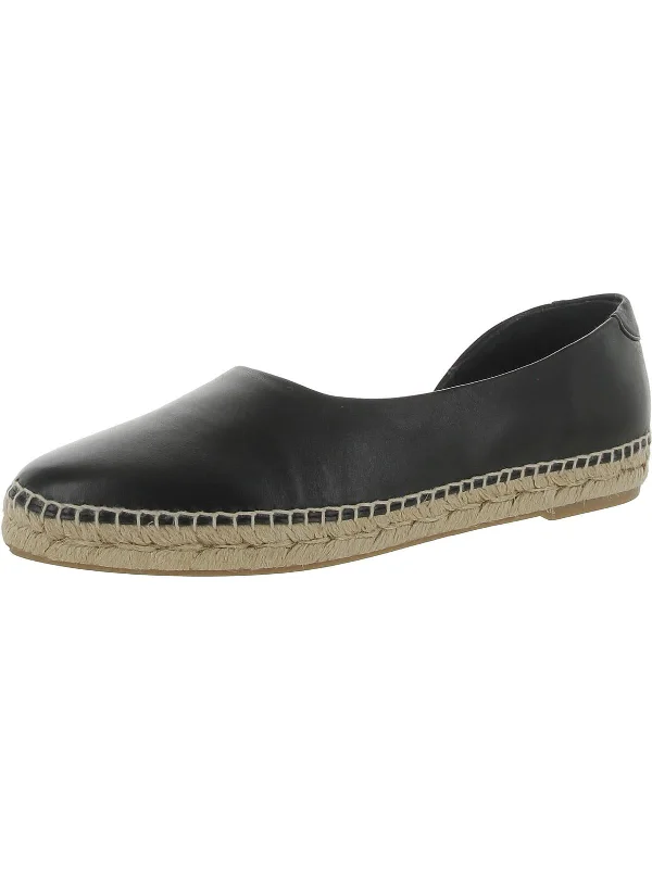 Flats with bold flair-Tita Womens Leather Slip-On Espadrilles