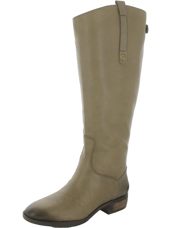 boots for the coldest weather-Penny 2 Womens Leather Wide Calf Riding Boots