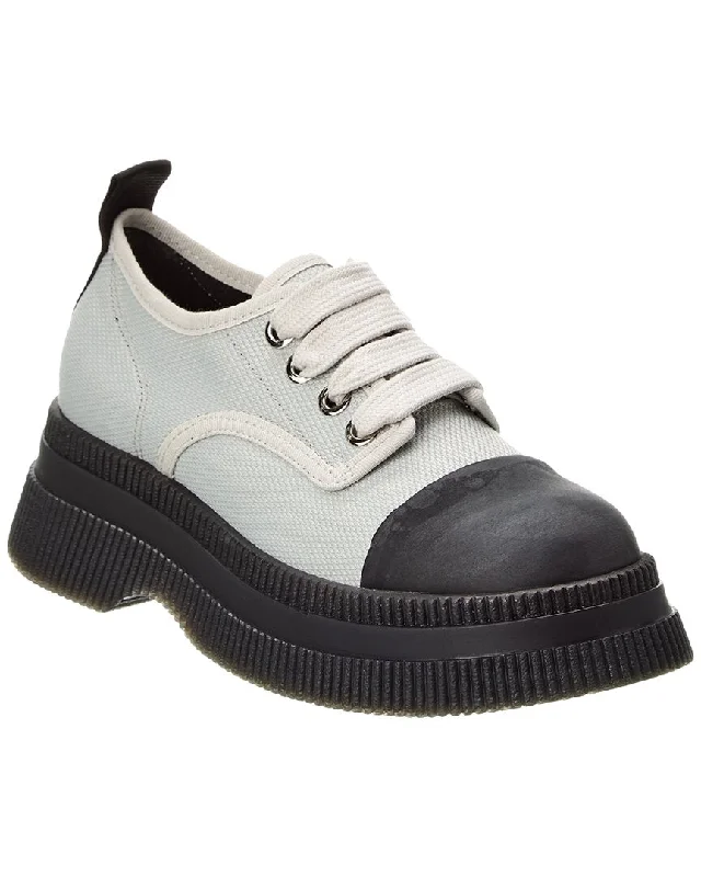 Modern flats with lofts-GANNI Creepers Canvas Derby