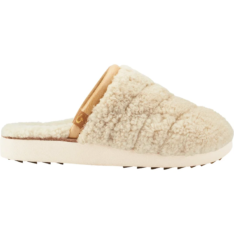 Slippers for warm mugs-Women's OluKai Pupu Mua Tapa Shearling