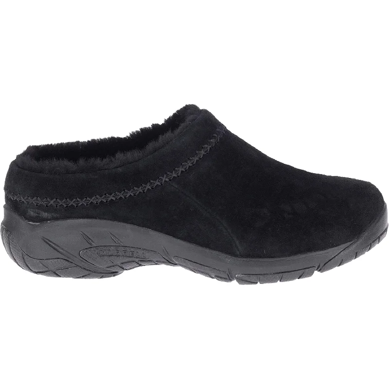 Slippers for soft threads-Women's Merrell Encore Ice 4 Black Suede