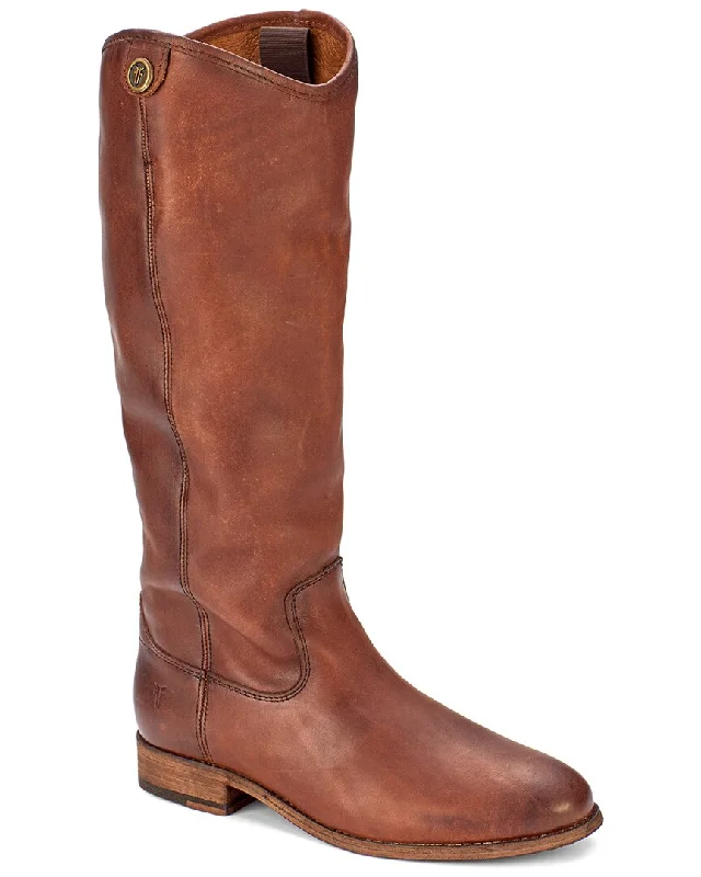 fashionable ankle boots for women-Frye Melissa Button 2 Wide Calf Leather Boot