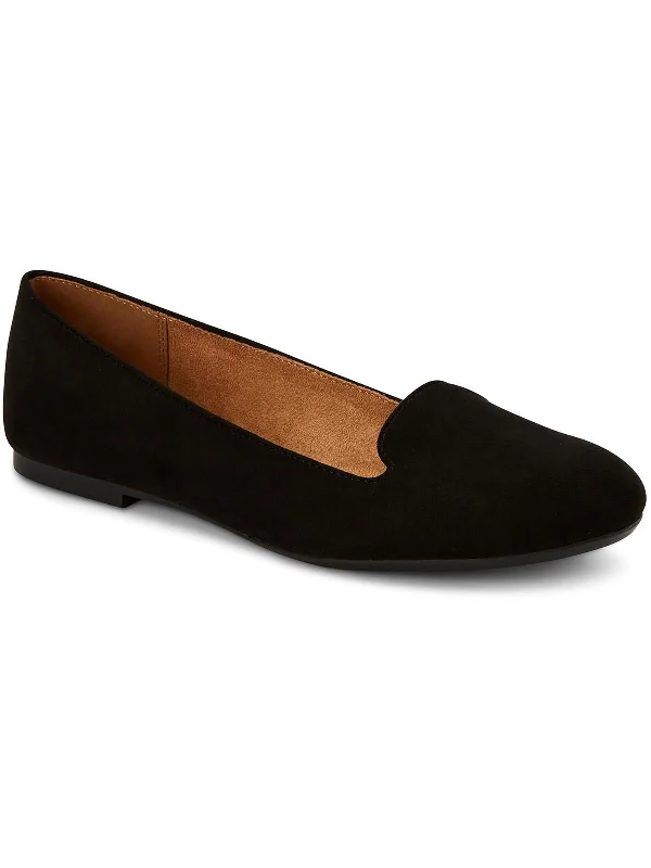 Flats near scenic coasts-Alysonn Womens Faux Suede Flat Ballet Flats