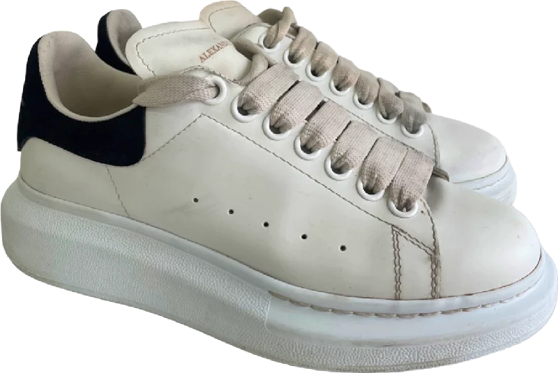 Athletic shoes for explosive speed-Alexander McQueen White/Black Oversized Sneakers EU 36 UK 3