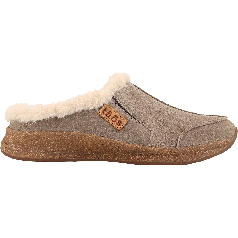 Slippers for DIY vibes-Women's Taos Future Dark Taupe Suede