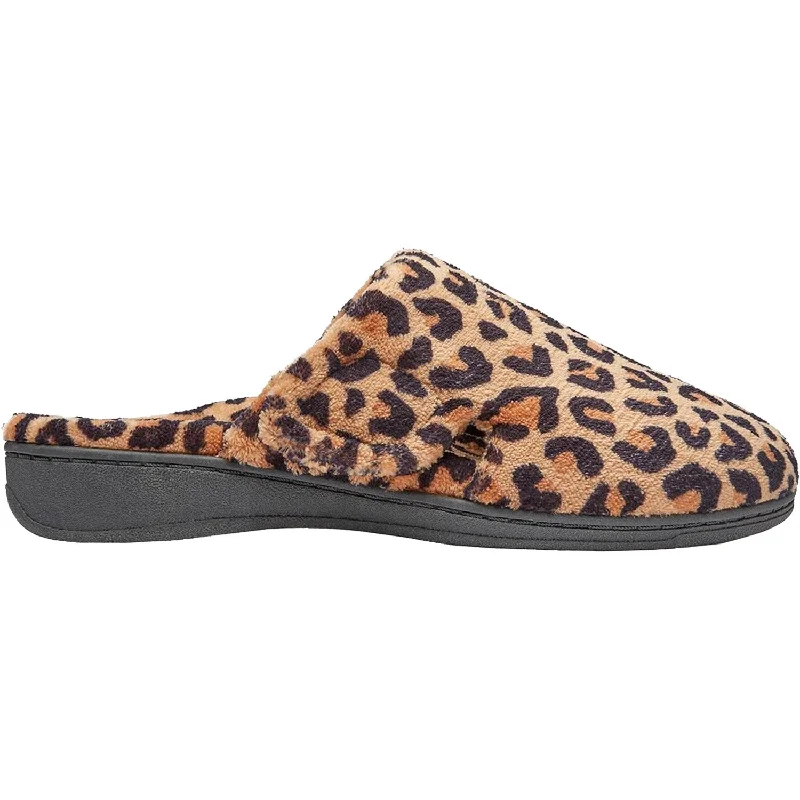 Slippers with soft yarn-Women's Vionic Gemma Slippers Natural Leopard Fabric