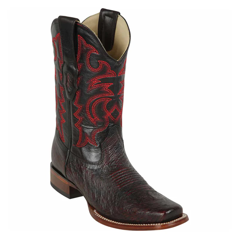 boots for snowy conditions-Los Altos 8129718 Men's Black Cherry Genuine Smooth Ostrich Rodeo Boots