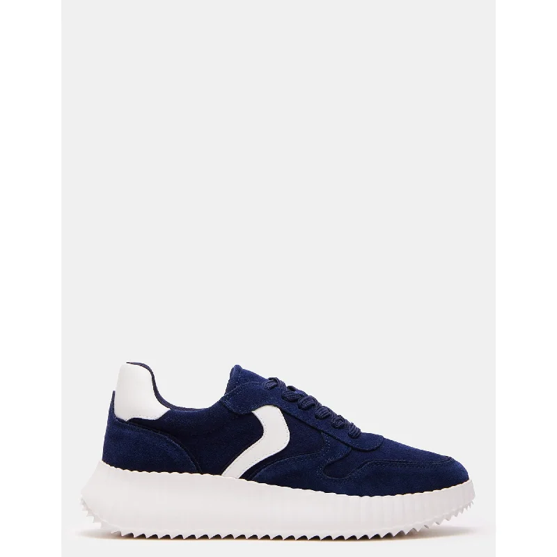 navy suede