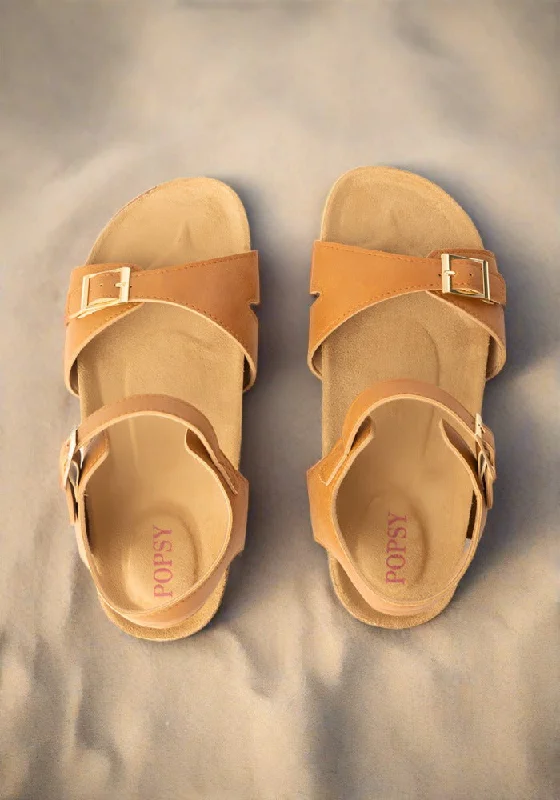 Sandals for chic outdoor events-Popsy Tan Sandal