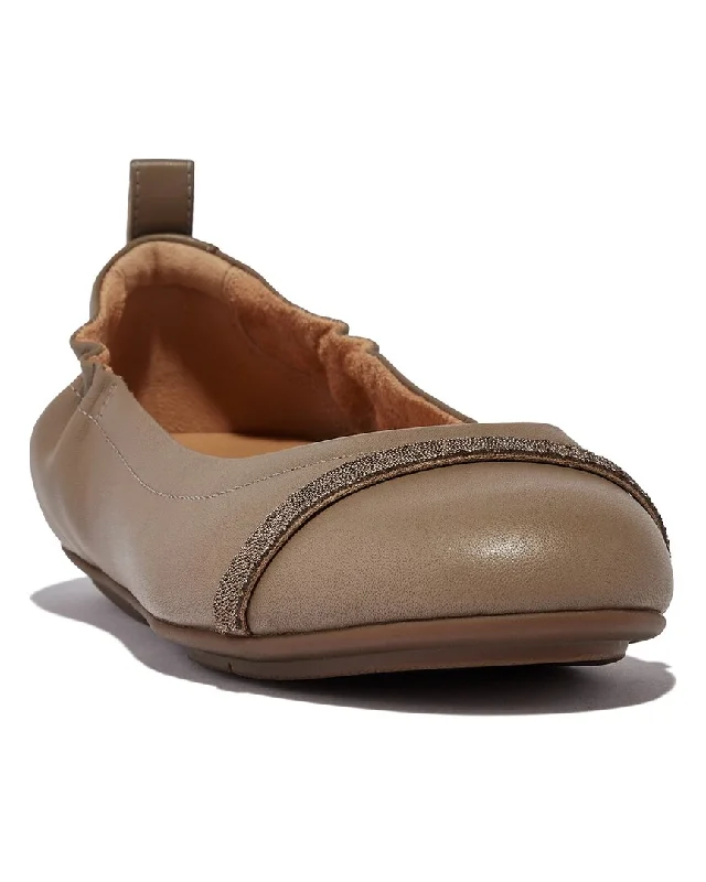 Flats with funky charm-FitFlop Allegro Leather Ballet Flat