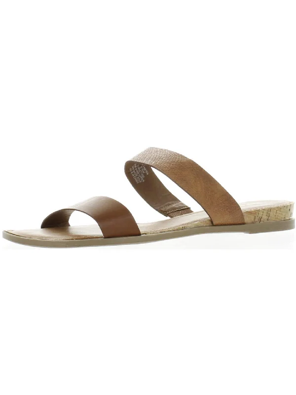 Closed toe sandals-Easten Womens Slide Sandals