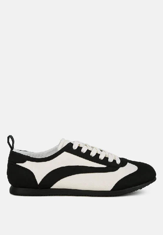 Athletic shoes with reflective details-Moomba Lace Up Sneakers