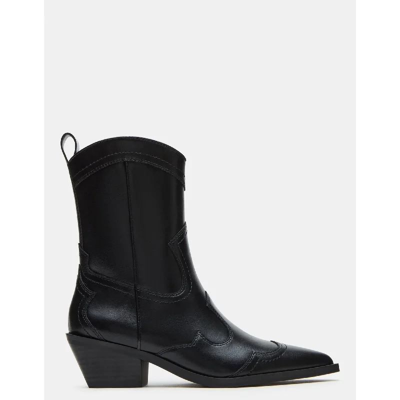 boots for all-day wear-Shayne Black Leather