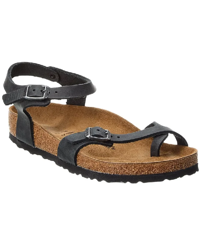 Sandals with stylish heel detail-Birkenstock Taormina Waxy Leather Sandal